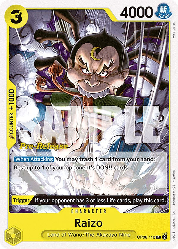 Raizo [Wings of the Captain Pre-Release Cards] | Good Games North