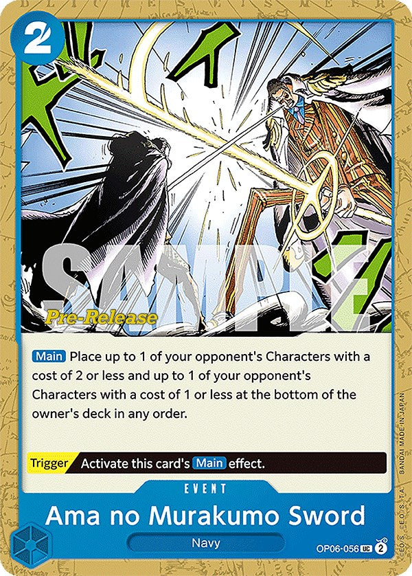 Ama no Murakumo Sword [Wings of the Captain Pre-Release Cards] | Good Games North