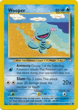 Wooper (82/111) [Neo Genesis Unlimited] | Good Games North