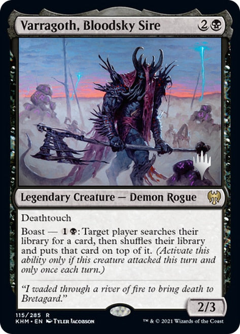 Varragoth, Bloodsky Sire [Kaldheim Promo Pack] | Good Games North