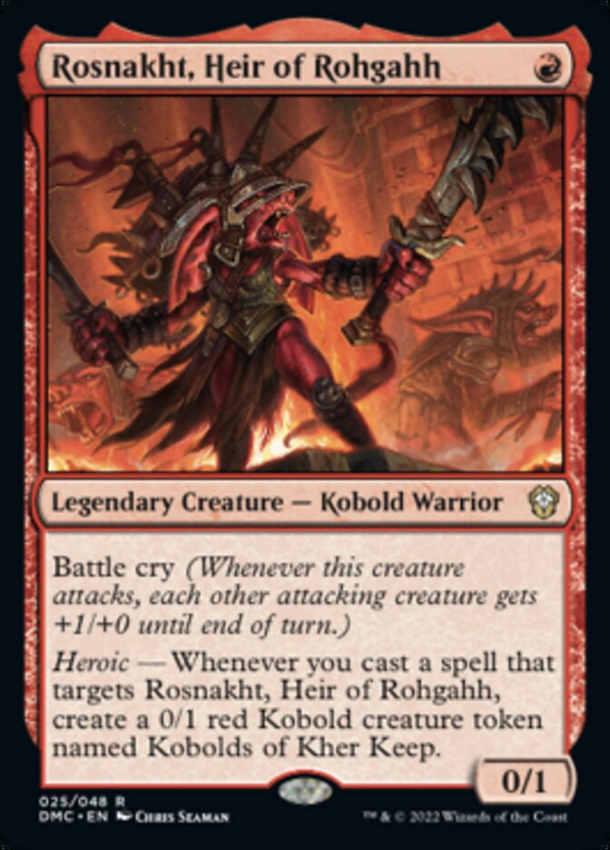 Rosnakht, Heir of Rohgahh [Dominaria United Commander] | Good Games North