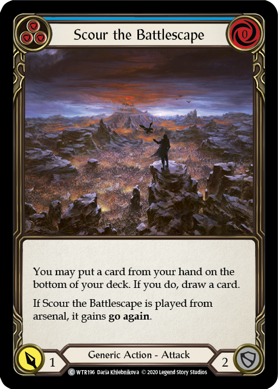 Scour the Battlescape (Blue) [U-WTR196] (Welcome to Rathe Unlimited)  Unlimited Normal | Good Games North