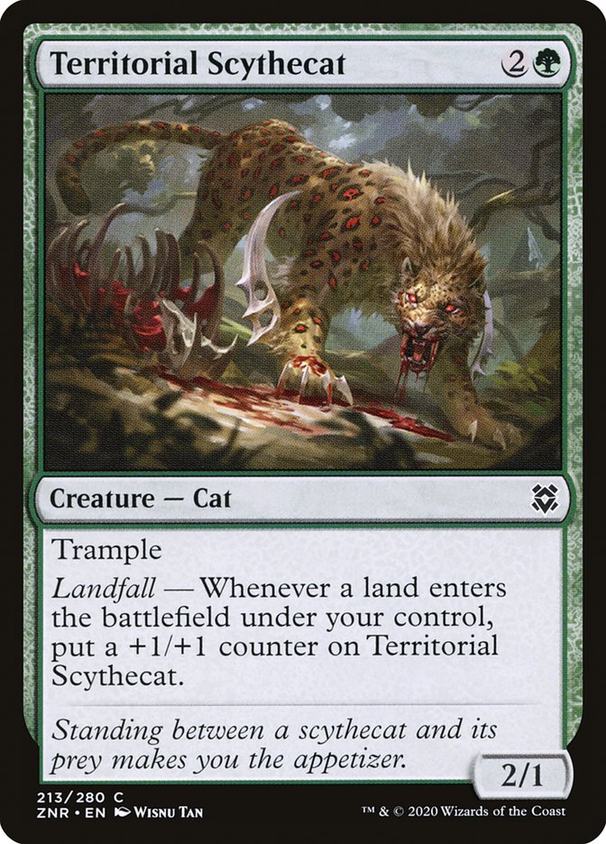 Territorial Scythecat [Zendikar Rising] | Good Games North