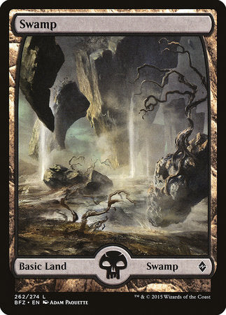 Swamp (262) - Full Art [Battle for Zendikar] | Good Games North