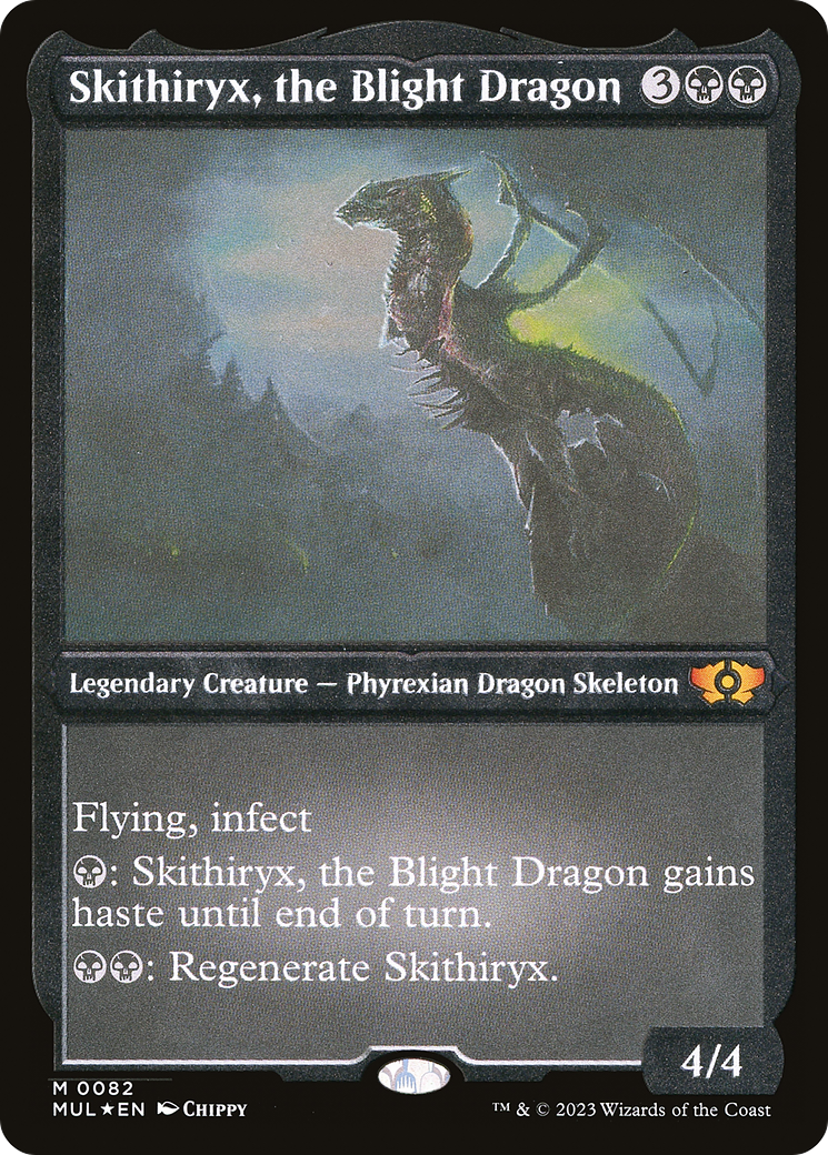 Skithiryx, the Blight Dragon (Foil Etched) [Multiverse Legends] | Good Games North