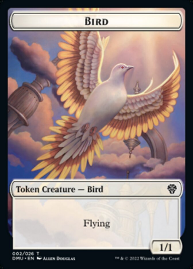 Bird (002) // Stangg Twin Double-sided Token [Dominaria United Tokens] | Good Games North