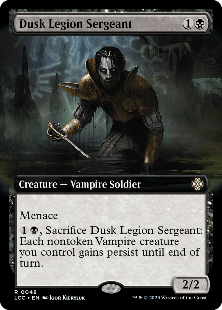 Dusk Legion Sergeant (Extended Art) [The Lost Caverns of Ixalan Commander] | Good Games North