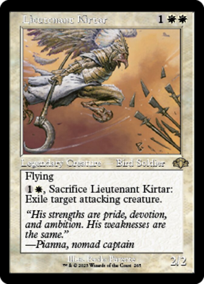 Lieutenant Kirtar (Retro) [Dominaria Remastered] | Good Games North
