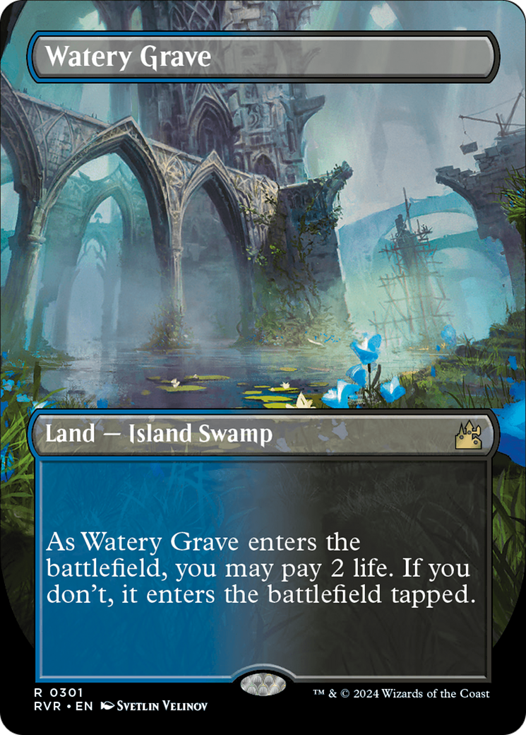 Watery Grave (Borderless) [Ravnica Remastered] | Good Games North