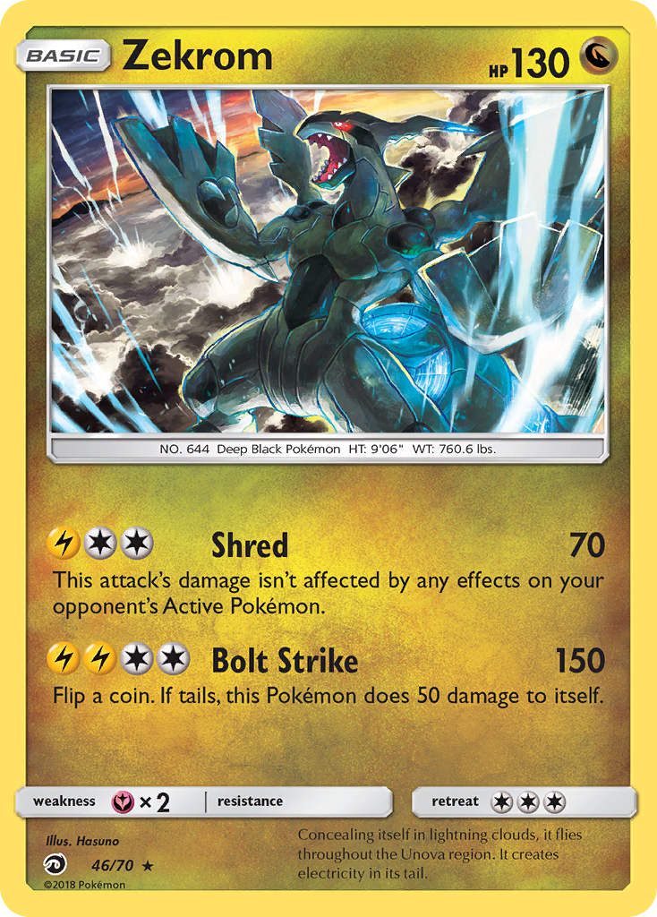 Zekrom (46/70) [Sun & Moon: Dragon Majesty] | Good Games North