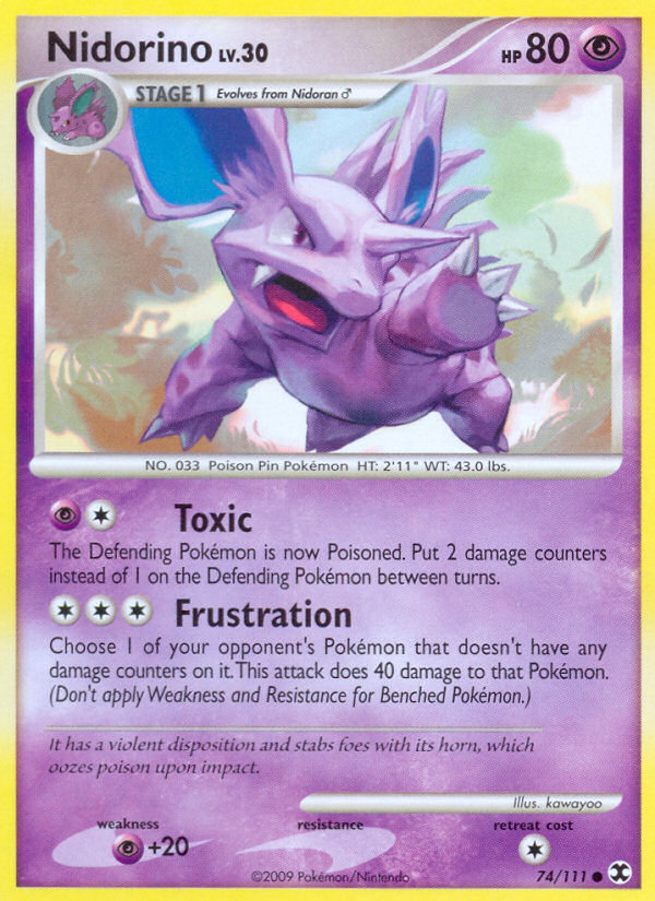 Nidorino (74/111) [Platinum: Rising Rivals] | Good Games North