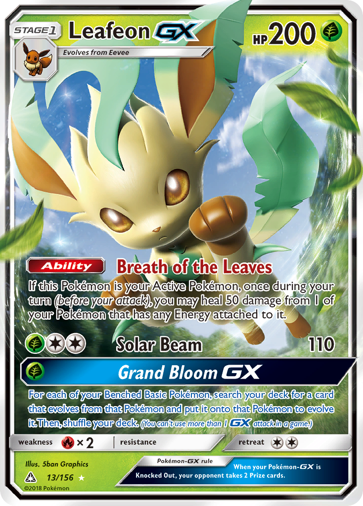 Leafeon GX (13/156) [Sun & Moon: Ultra Prism] | Good Games North
