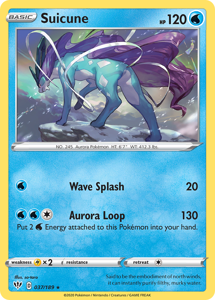 Suicune (037/189) [Sword & Shield: Darkness Ablaze] | Good Games North