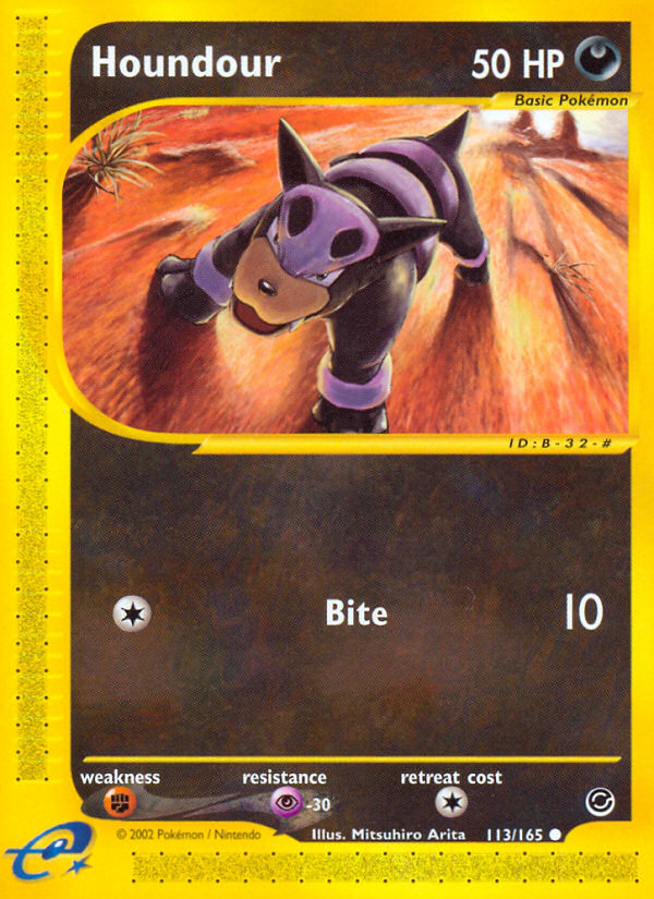 Houndour (113/165) [Expedition: Base Set] | Good Games North