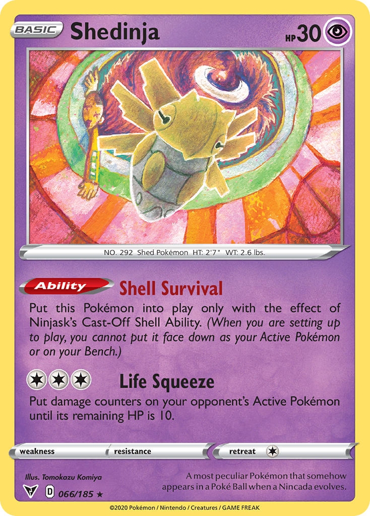 Shedinja (066/185) [Sword & Shield: Vivid Voltage] | Good Games North