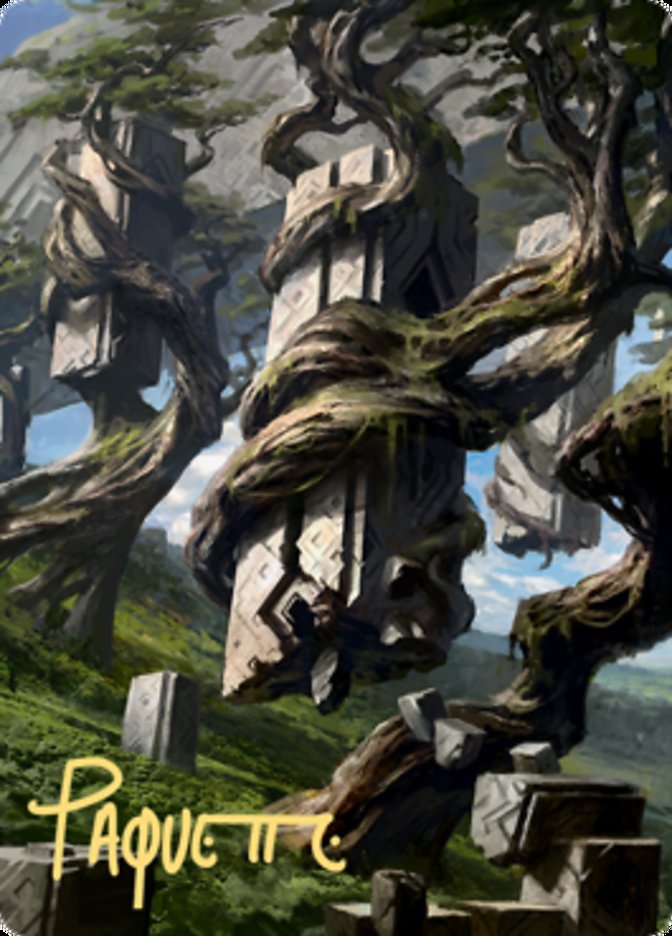 Forest 2 Art Card (Gold-Stamped Signature) [Zendikar Rising Art Series] | Good Games North