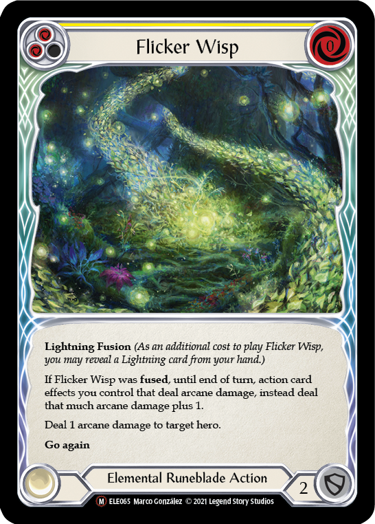 Flicker Wisp [U-ELE065] Unlimited Rainbow Foil | Good Games North