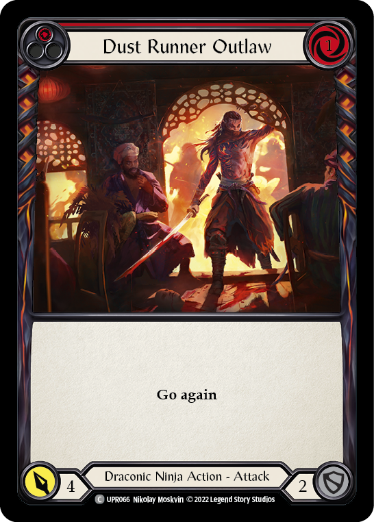 Dust Runner Outlaw (Red) [UPR066] (Uprising)  Rainbow Foil | Good Games North