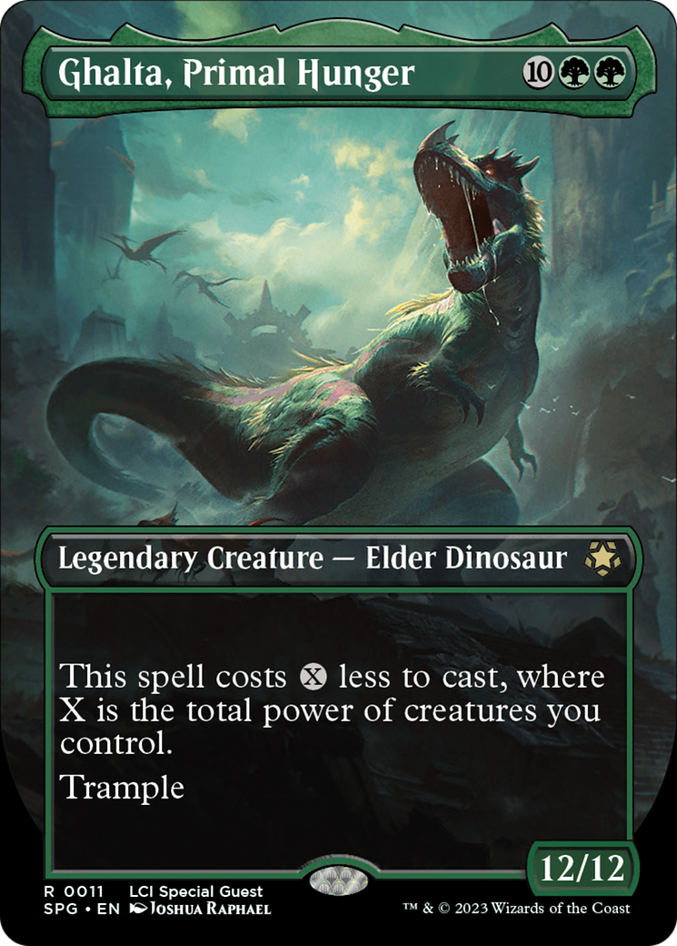 Ghalta, Primal Hunger (Borderless) [The Lost Caverns of Ixalan Special Guests] | Good Games North