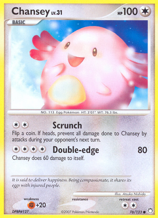 Chansey (76/123) [Diamond & Pearl: Mysterious Treasures] | Good Games North