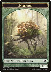 Elephant // Saproling Double-Sided Token [Commander 2015 Tokens] | Good Games North