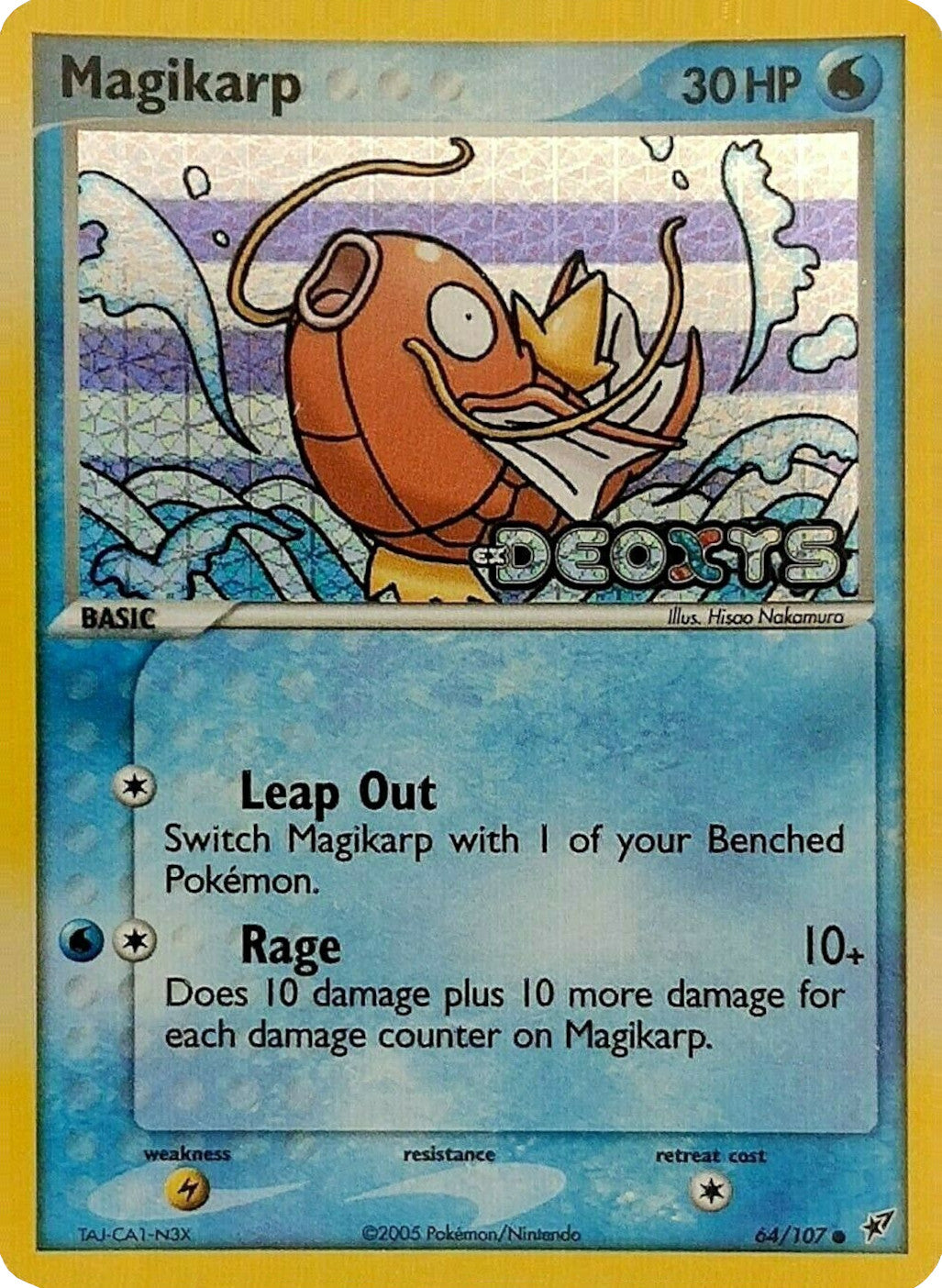 Magikarp (64/107) (Stamped) [EX: Deoxys] | Good Games North