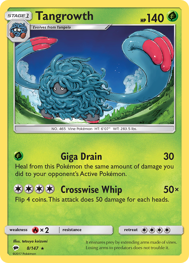 Tangrowth (8/147) [Sun & Moon: Burning Shadows] | Good Games North