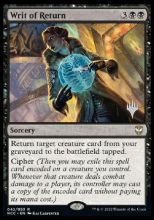 Writ of Return (Promo Pack) [Streets of New Capenna Commander Promos] | Good Games North