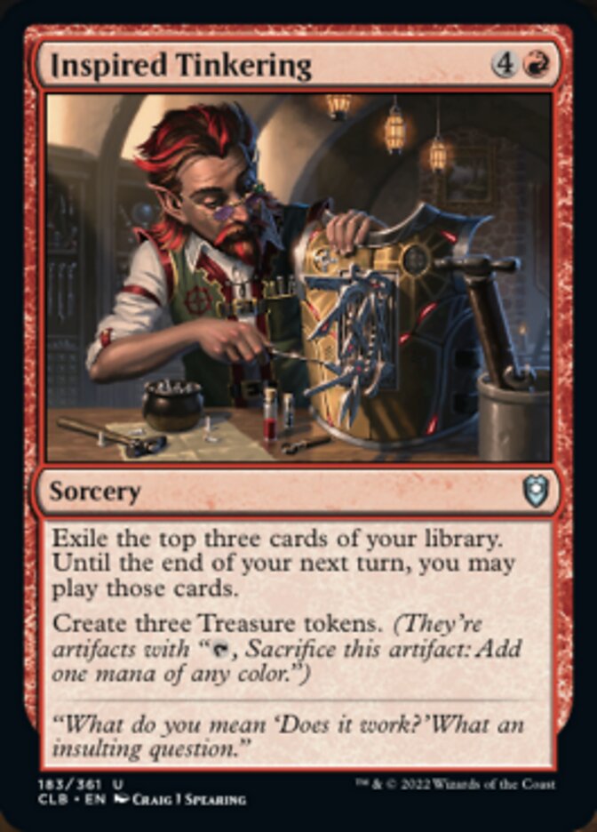 Inspired Tinkering [Commander Legends: Battle for Baldur's Gate] | Good Games North