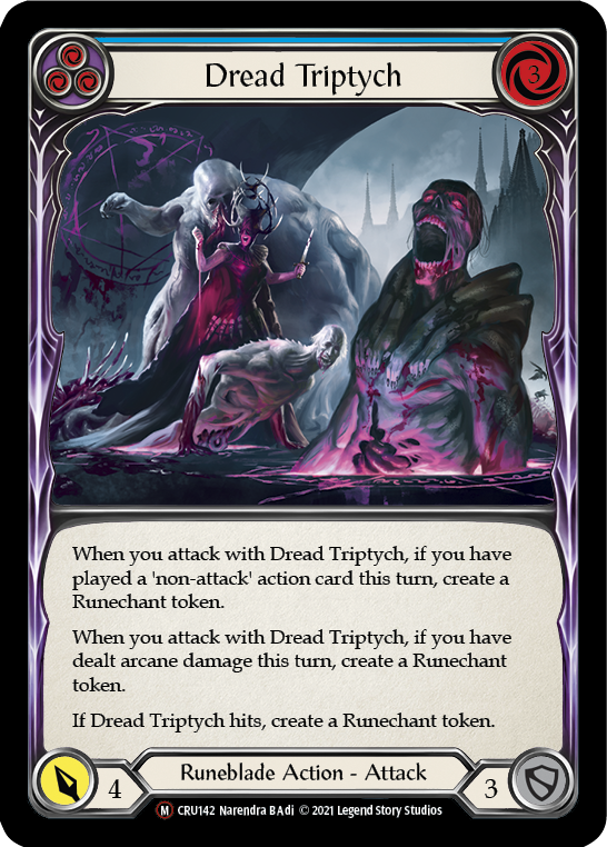 Dread Triptych [U-CRU142-RF] Unlimited Rainbow Foil | Good Games North