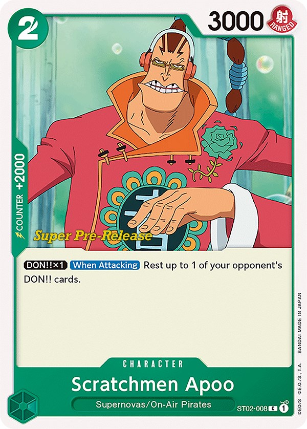 Scratchmen Apoo [Super Pre-Release Starter Deck: Worst Generation] | Good Games North