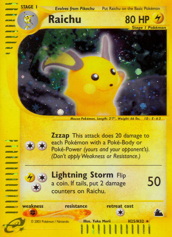 Raichu (H25/H32) [Skyridge] | Good Games North