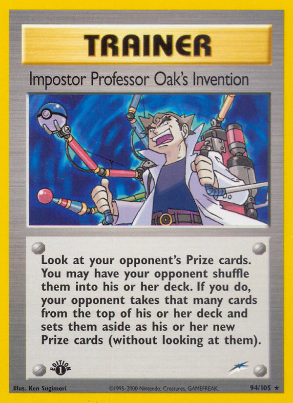Impostor Professor Oak's Invention (94/105) [Neo Destiny 1st Edition] | Good Games North