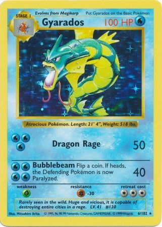 Gyarados (6/102) [Base Set Shadowless Unlimited] | Good Games North