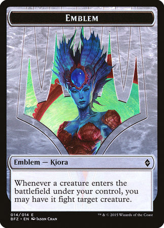 Emblem - Kiora, Master of the Depths [Battle for Zendikar Tokens] | Good Games North