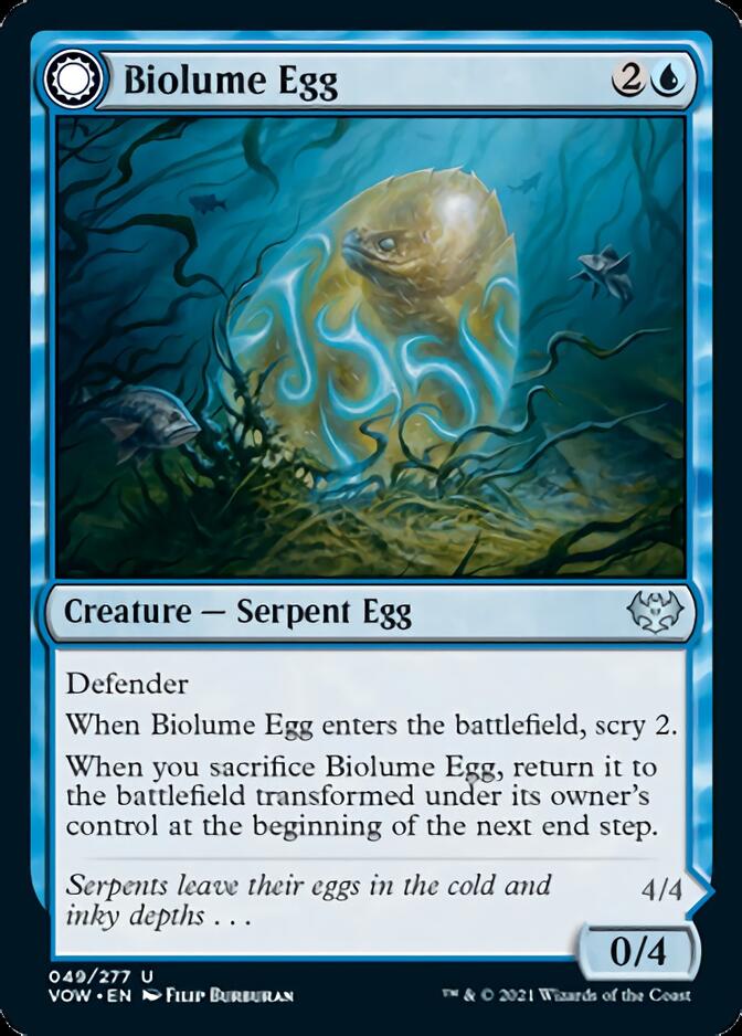 Biolume Egg // Biolume Serpent [Innistrad: Crimson Vow] | Good Games North