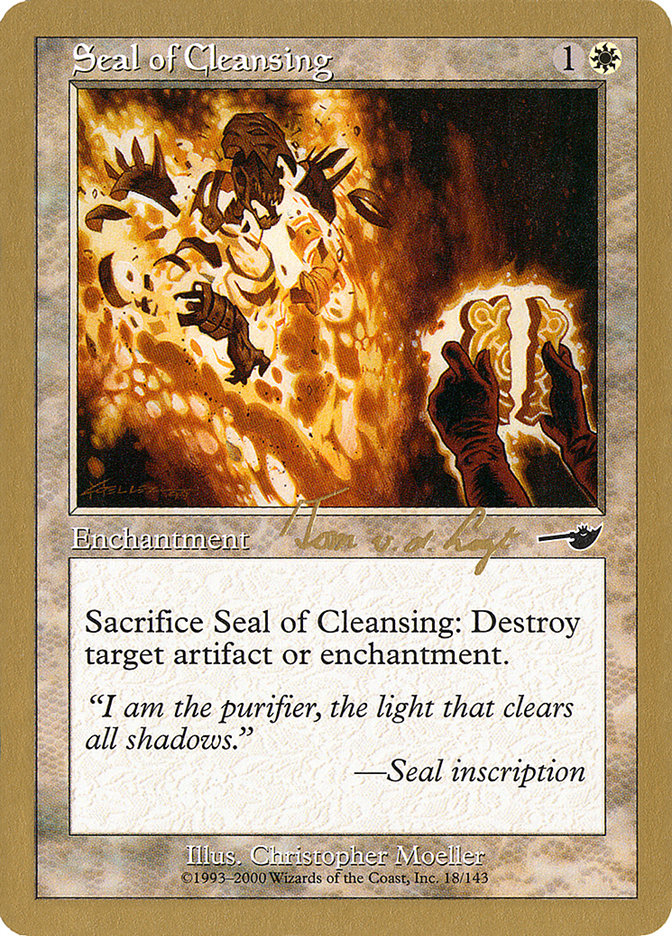 Seal of Cleansing (Tom van de Logt) [World Championship Decks 2000] | Good Games North