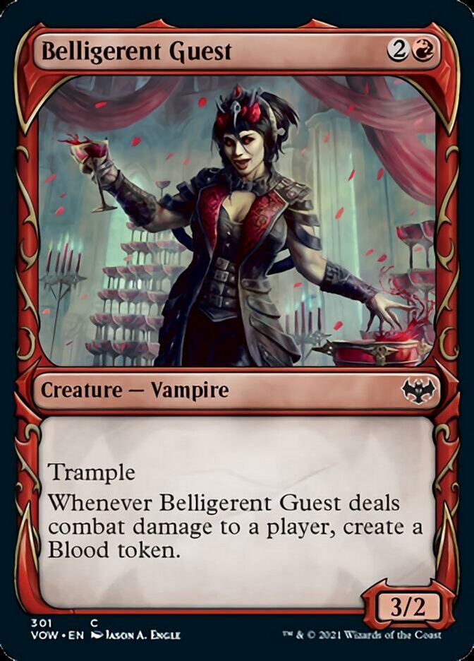 Belligerent Guest (Showcase Fang Frame) [Innistrad: Crimson Vow] | Good Games North
