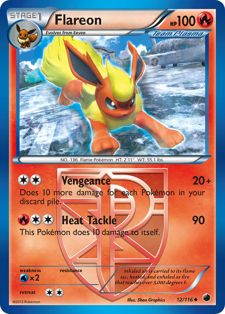 Flareon (12/116) [Black & White: Plasma Freeze] | Good Games North