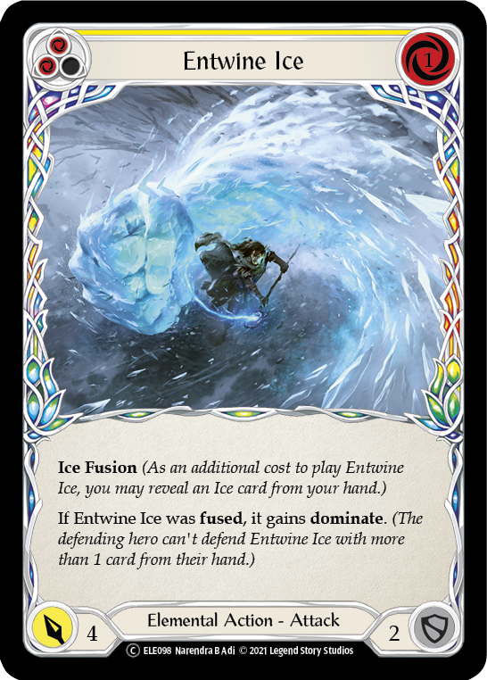 Entwine Ice (Yellow) [U-ELE098] Unlimited Rainbow Foil | Good Games North