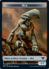 Myr // Pilot Double-sided Token [Kamigawa: Neon Dynasty Commander Tokens] | Good Games North
