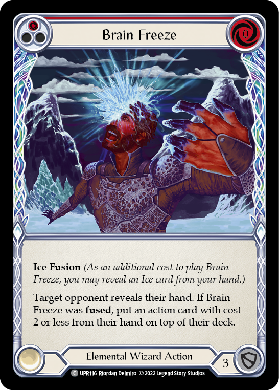 Brain Freeze (Red) [UPR116] (Uprising)  Rainbow Foil | Good Games North
