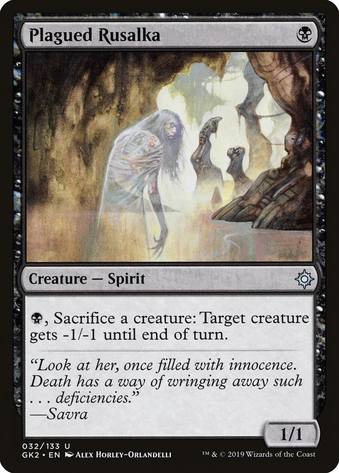 Plagued Rusalka [Ravnica Allegiance Guild Kit] | Good Games North