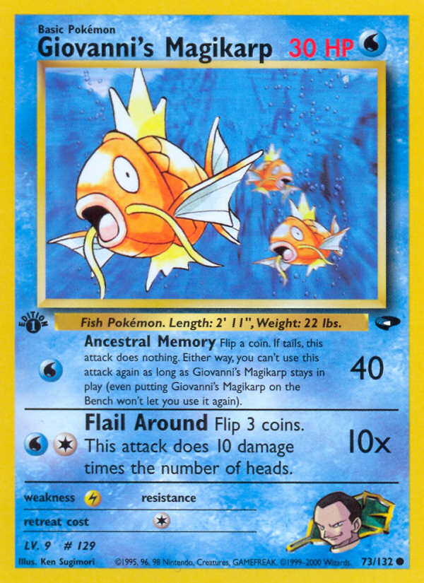 Giovanni's Magikarp (73/132) [Gym Challenge 1st Edition] | Good Games North