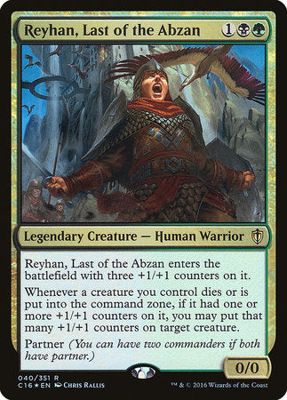 Reyhan, Last of the Abzan [Commander 2016] | Good Games North