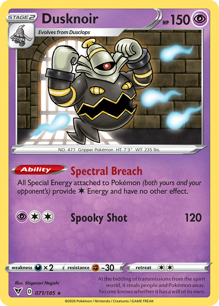 Dusknoir (071/185) [Sword & Shield: Vivid Voltage] | Good Games North