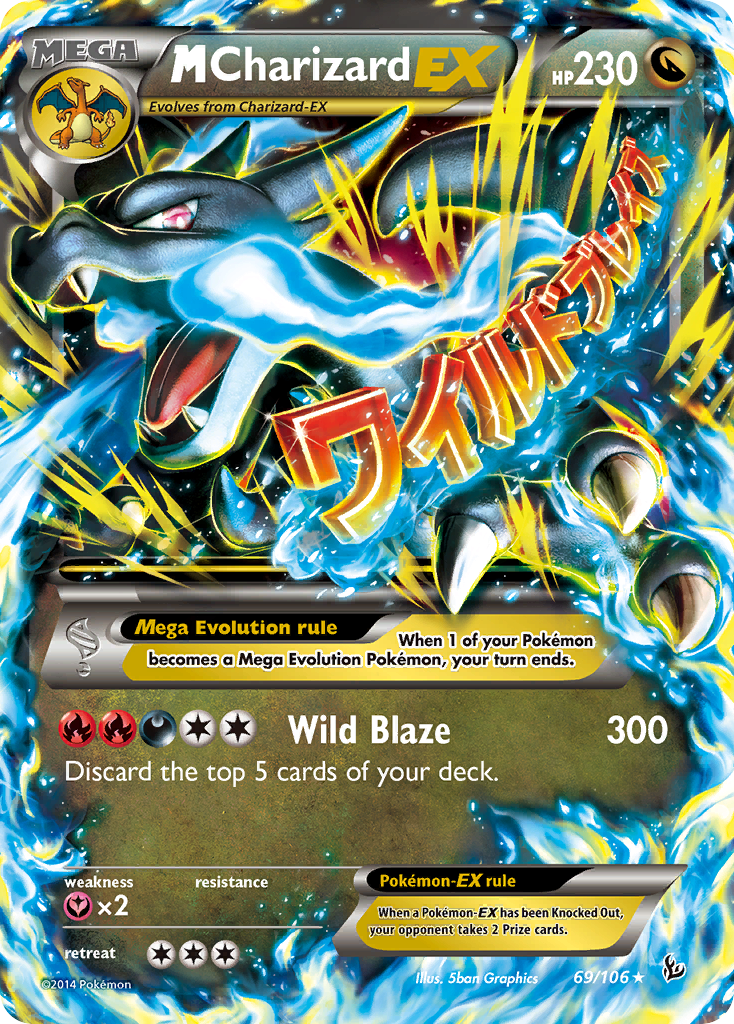 M Charizard EX (69/106) [XY: Flashfire] | Good Games North