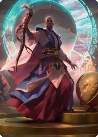 Teferi, Who Slows the Sunset Art Card [Innistrad: Midnight Hunt Art Series] | Good Games North