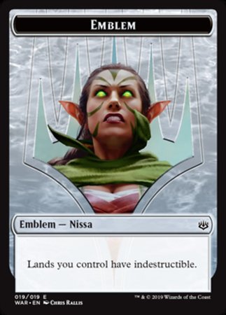 Emblem - Nissa, Who Shakes the World [War of the Spark Tokens] | Good Games North