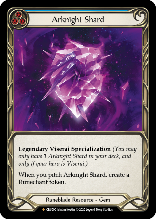Arknight Shard [CRU000] 1st Edition Cold Foil | Good Games North